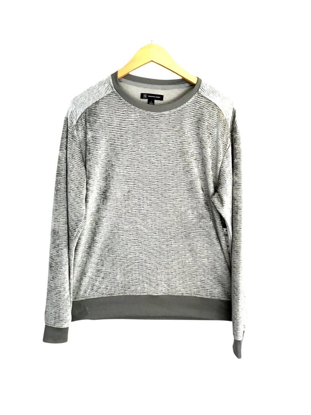 I.N.C.- MENS GREY SOFT CREW NECK LONG SLEEVE PULLOVER SWEATER SIZE SMALL-NWT